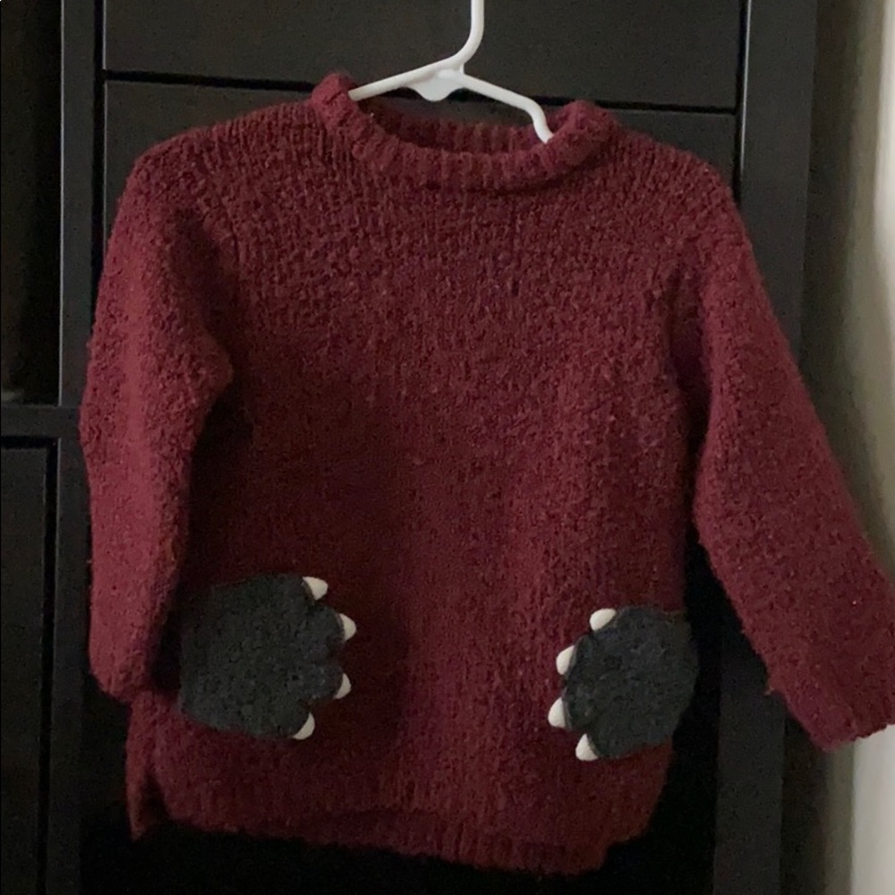 Zara bear claw sweater